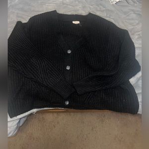 A.n.a Jcpenney brand black cardigan type shirt.